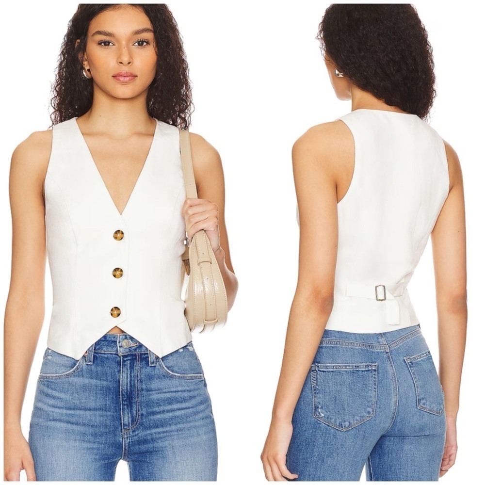 NWT LOVERS AND FRIENDS Asa Vest in Ivory SZ L